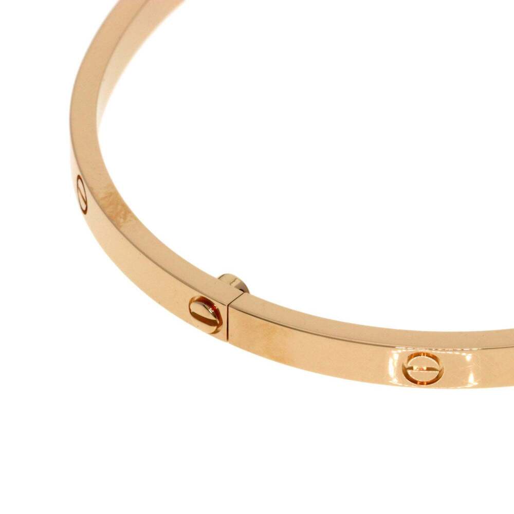 Cartier Love Bracelet SM #19 (No Driver) 18K Pink Gold Women's CARTIER - Picture 7 of 9